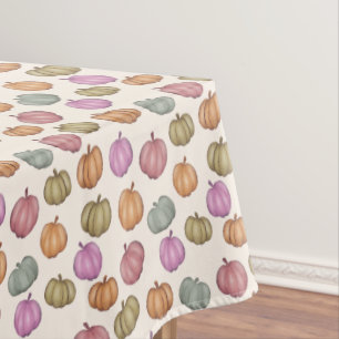 Cute Pastel Pumpkin Pastel Pattern Party Tablecloth