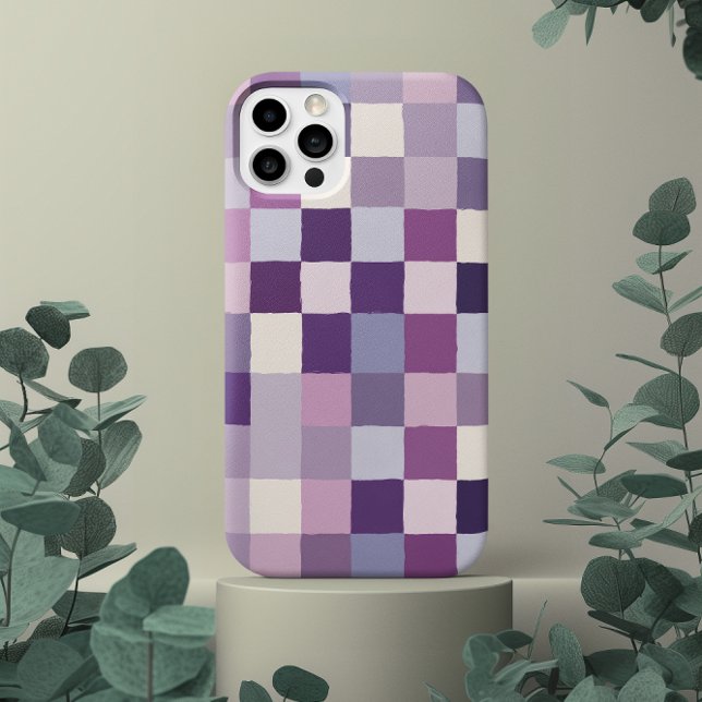 cute pastel purple lavender girly pattern chequere (Creator Uploaded)