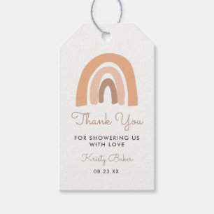 Cute Pastel Rainbow Baby Shower Thank You Favour G Gift Tags