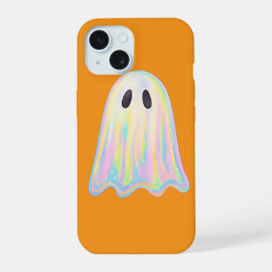 Cute Pastel Rainbow Ghost Aesthetic Spooky iPhone 15 Case