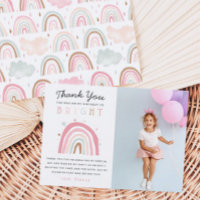 Cute Pastel Rainbow Girls Birthday Party Photo
