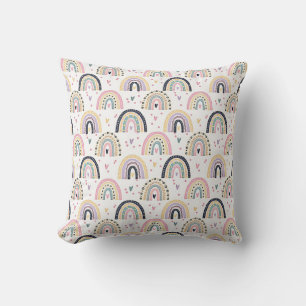 Cute pastel rainbows  cushion