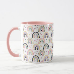 Cute pastel rainbows mug