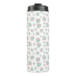 Cute Pastel Rosebud Thermal Tumbler