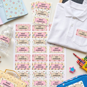 Cute Pastel School Pattern Themed Waterproof