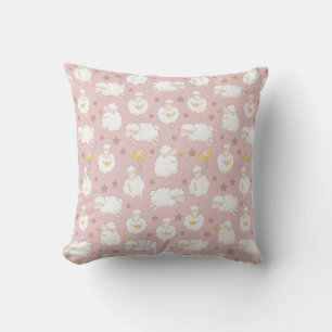 Cute Pastel Sheep Pattern Lamb baby Cushion
