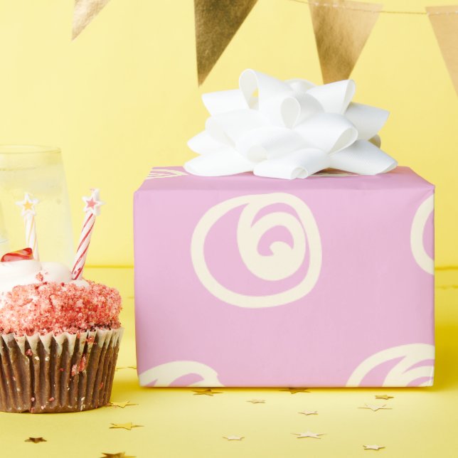 Cute Pastel Swirls – Abstract Pattern Print Wrapping Paper (Birthday Party)