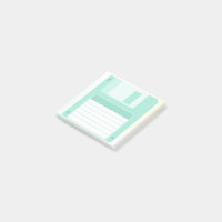 Cute Pastel Teal Floppy Disc