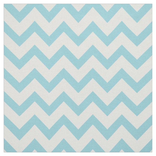 Cute pastel turquoise chevron pattern fabric (Swatch)