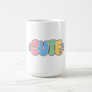 Cute Pastel Typography Kids Mug