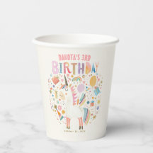 Cute Pastel Unicorn Girl's Birthday Party