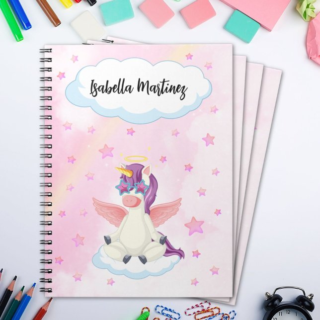 Cute Pastel Unicorn School Notebook for Girls (Creator Uploaded)
