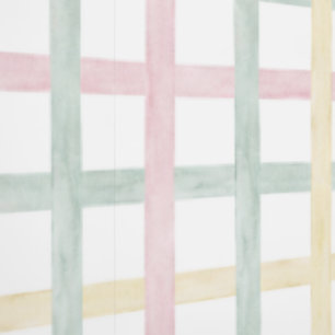 Cute Pastel Watercolor Gingham, Nursery Kids Room Wallpaper