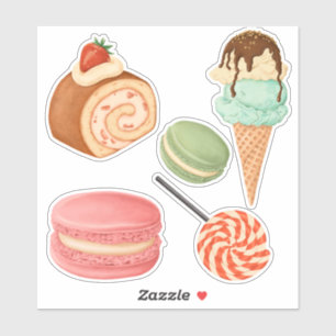 Cute Pastries Sticker