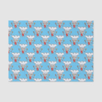 Cute pastry chef cartoon gift wrap tissue paper
