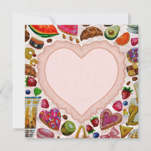 Cute Pastry Confections Sweets Invitation