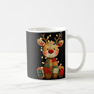 Cute Patchwork Reindeer Christmas Xmas Men Women K Coffee Mug