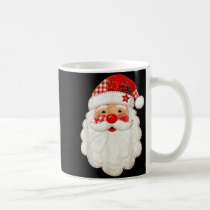Cute Patchwork Santa Claus Christmas Xmas Men Wome Coffee Mug