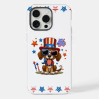 Cute, patriotic 4th of  July dog/puppy