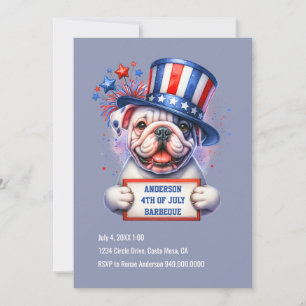 Cute Patriotic Party Invitation