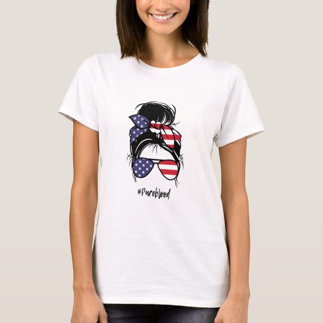 Cute Patriotic Pureblood T-Shirt (Front)