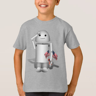 Cute Patriotic Robo-x9   T-Shirt