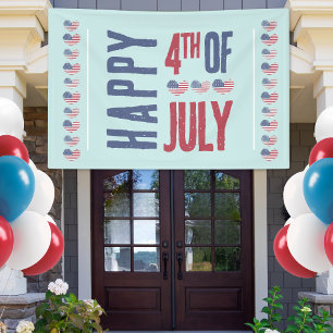 Cute Patriotic USA American Flag 4th Of July Banner