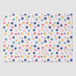 cute pattern colourful circles polka dots tissue paper