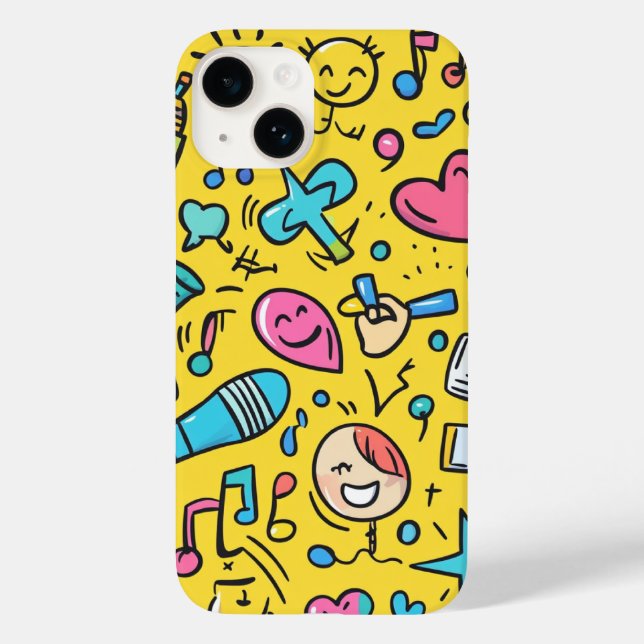 cute pattern for young people Case-Mate iPhone case (Back)