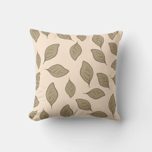 Cute pattern leaves cushion