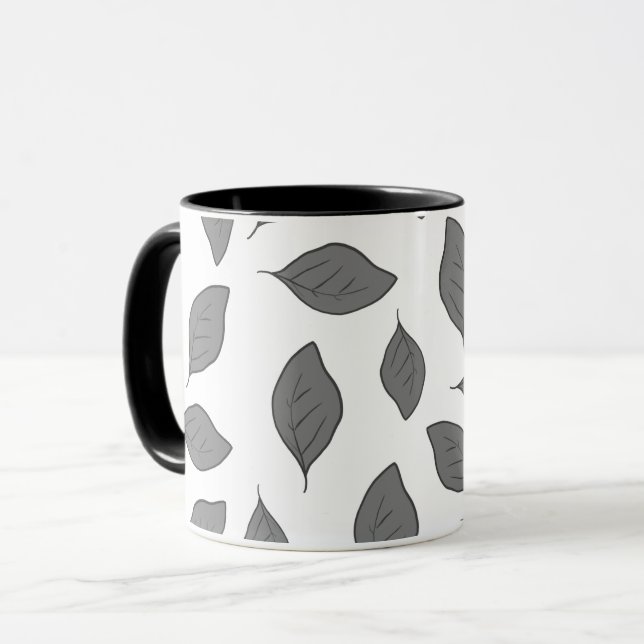 Cute pattern leaves  mug (Front Left)