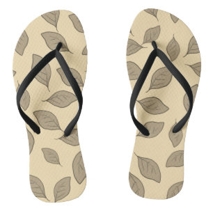 Cute pattern leaves  mug wrapping paper flip flops