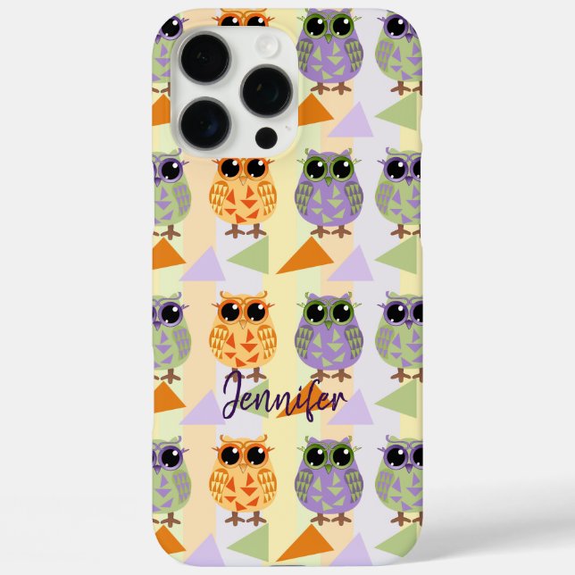 Cute Pattern Owls Case-Mate Iphone 16 case (Back)