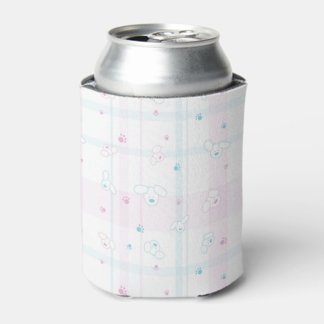 Cute pattern with dogs can cooler (Can Front)