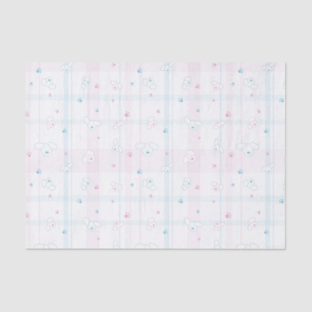 Cute pattern with dogs tissue paper (Front)