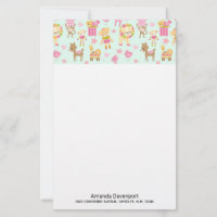 Cute Pattern with Whimsical Animals & Toys