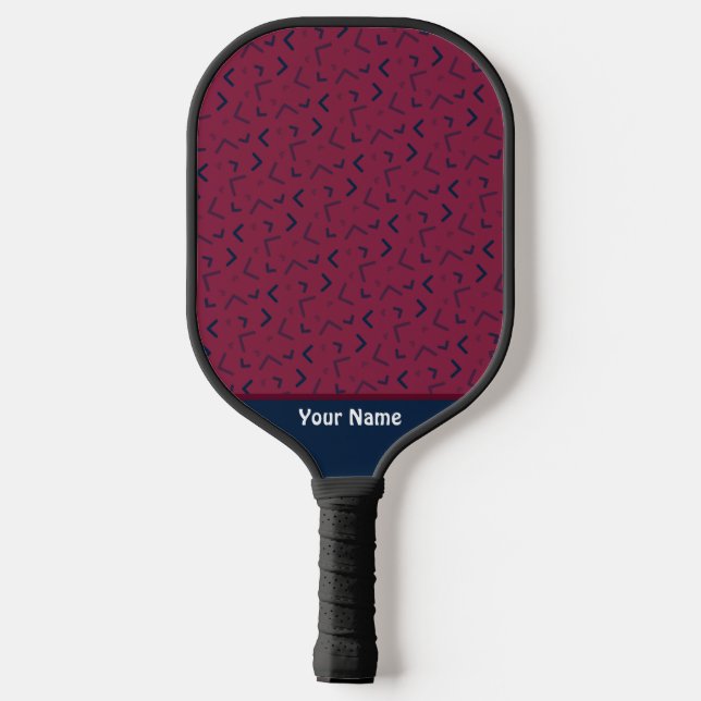 Cute Pattern Workout Pro Pickleball Paddle (Back)