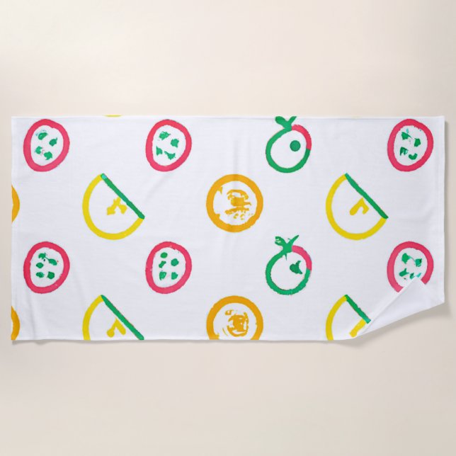 Cute Patterns Artwork. Buy Now Beach Towel (Front)
