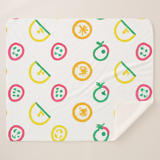 Cute Patterns Artwork. Buy Now Sherpa Blanket (Front (Horizontal))