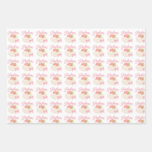 Cute Pavlova Dessert Pattern Wrapping Paper Sheet