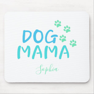 Cute Paw and Dog MAMA Typography     Mouse Mat