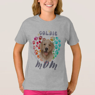 Cute paw Heart golden Dog Puppy Pet Animal party T-Shirt