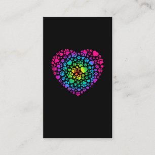 Cute Paw Heart Love Animals Business Card