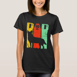 Cute Paw Print Australian Cattle Dog Heeler Dad T-Shirt