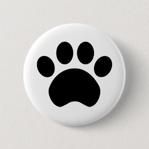 Cute Paw Print Button