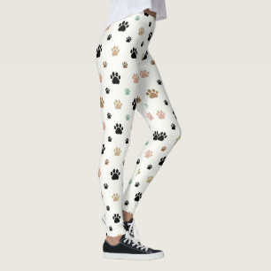 Cute Paw Print Minimal Pet Pattern Leggings
