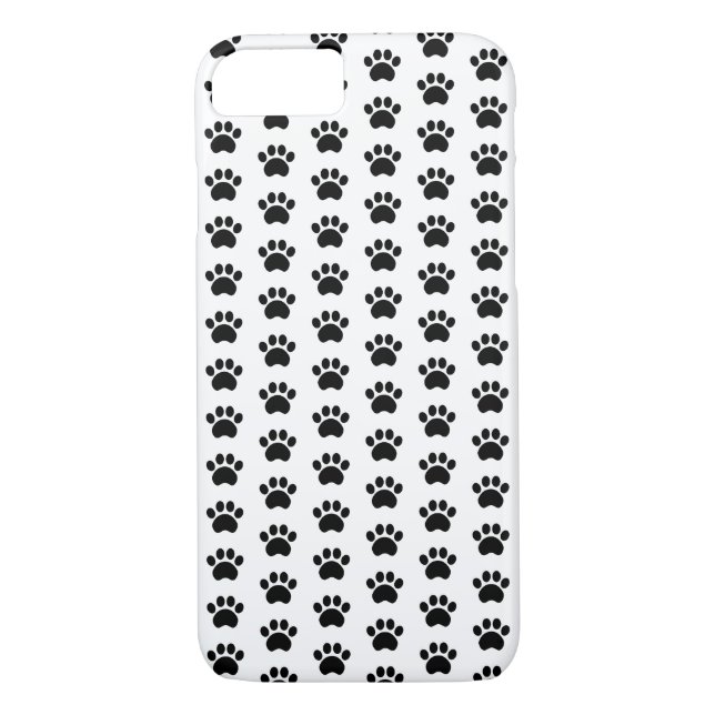 Cute Paw Print Pattern iPhone 7 Case (Back)