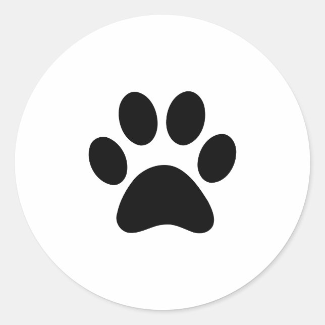 Cute Paw Print Sticker – Perfect for Pet Lovers (Front)