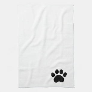 Cute Paw Print Tea Towel