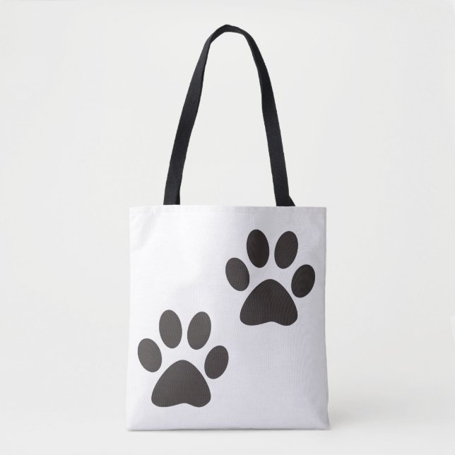 Cute Paw Prints Animal Pets Dog Cat Tote Bag (Front)